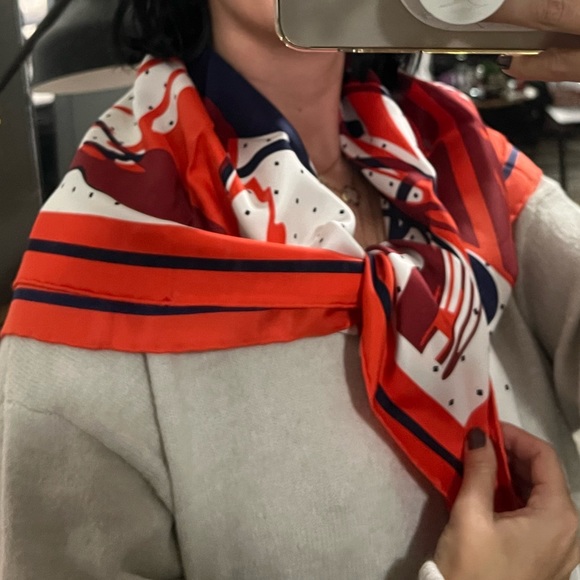 Hermes Silk Scarf 90cm - CALECHE ELASTIQUE REMIX SCARF 90 - Picture 8 of 8